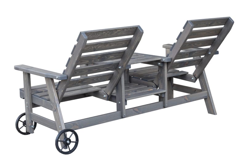 KIngdom Utebenk 177 cm - Grå - Hagemøbler - Utesofa - Benker