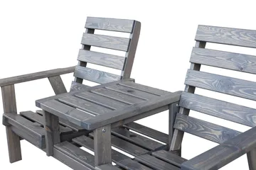 KIngdom Utebenk 177 cm - Grå - Hagemøbler - Utesofa - Benker