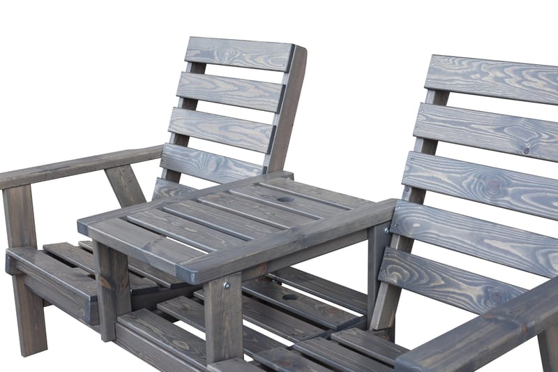 KIngdom Utebenk 177 cm - Grå - Hagemøbler - Utesofa - Benker