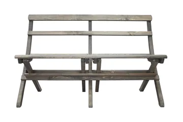 Larios Hagebenk 130 cm - Grå - Hagemøbler - Utesofa - Benker