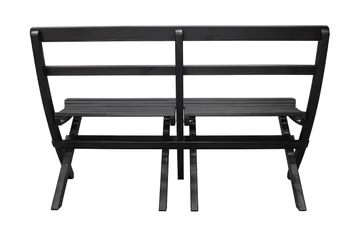 Larios Hagebenk 130 cm - Svart - Hagemøbler - Utesofa - Benker
