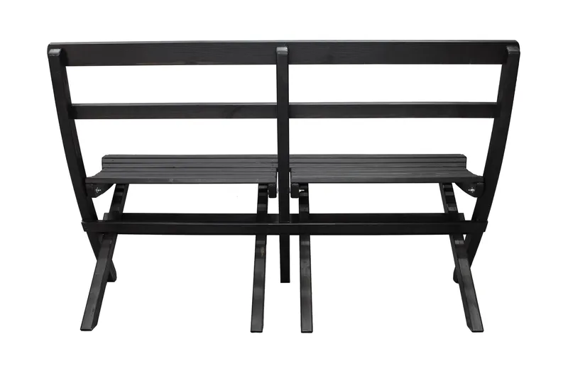 Larios Hagebenk 130 cm - Svart - Hagemøbler - Utesofa - Benker