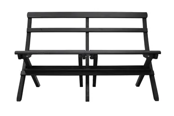 Larios Hagebenk 130 cm - Svart - Hagemøbler - Utesofa - Benker