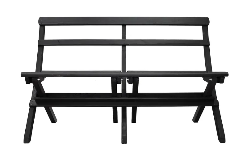 Larios Hagebenk 130 cm - Svart - Hagemøbler - Utesofa - Benker