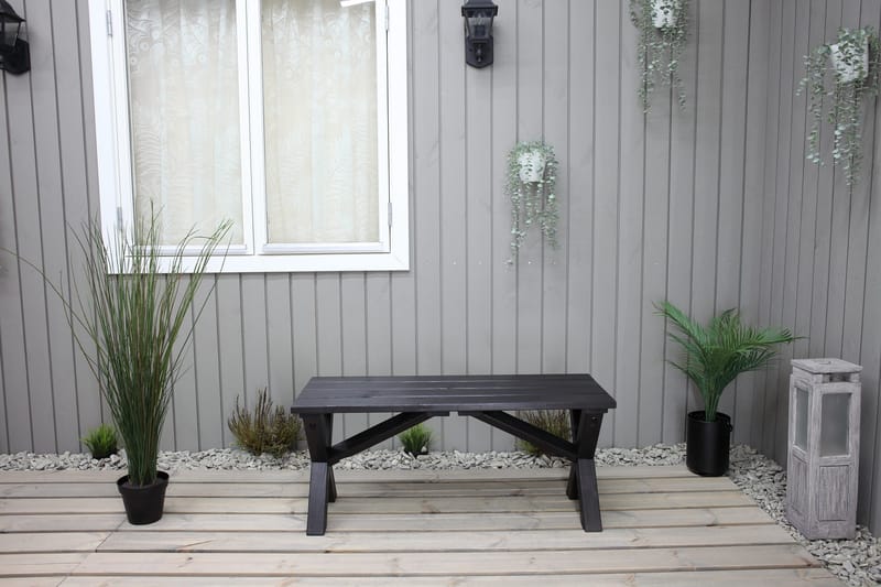 Lietinna Utebenk 100 cm - Svart - Hagemøbler - Utesofa - Benker