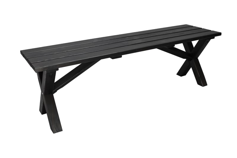 Lietinna Utebenk 140 cm - Svart - Hagemøbler - Utesofa - Benker
