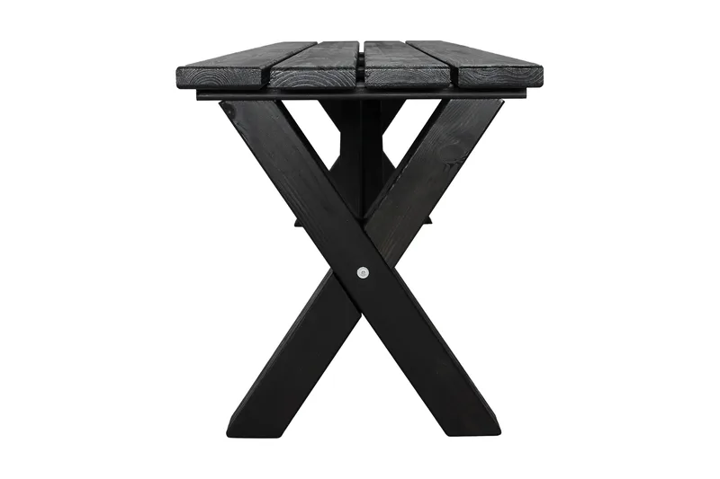 Lietinna Utebenk 140 cm - Svart - Hagemøbler - Utesofa - Benker