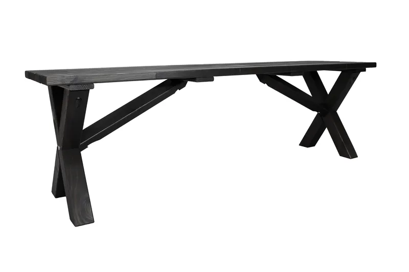 Lietinna Utebenk 140 cm - Svart - Hagemøbler - Utesofa - Benker