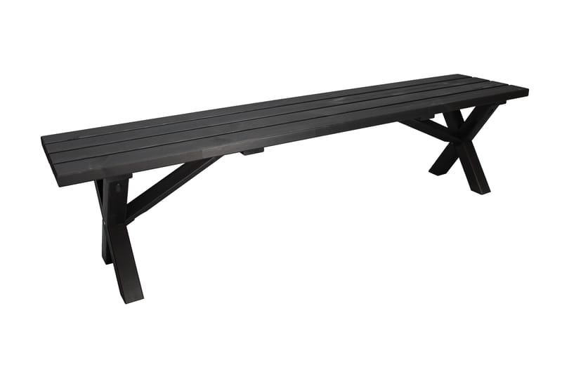 Lietinna Utebenk 180 cm - Svart - Hagemøbler - Utesofa - Benker