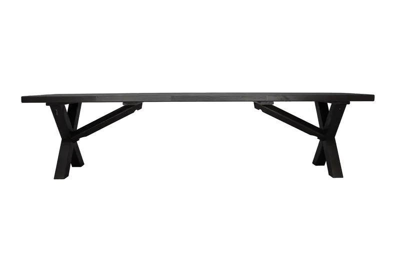 Lietinna Utebenk 180 cm - Svart - Hagemøbler - Utesofa - Benker