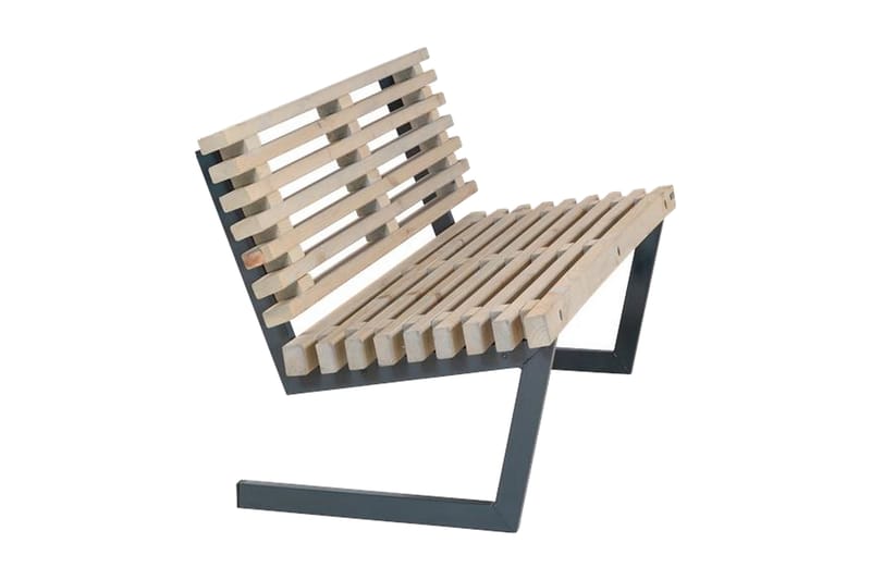 Miljana Sofa - Tre/Svart - Hagemøbler - Utesofa - Benker