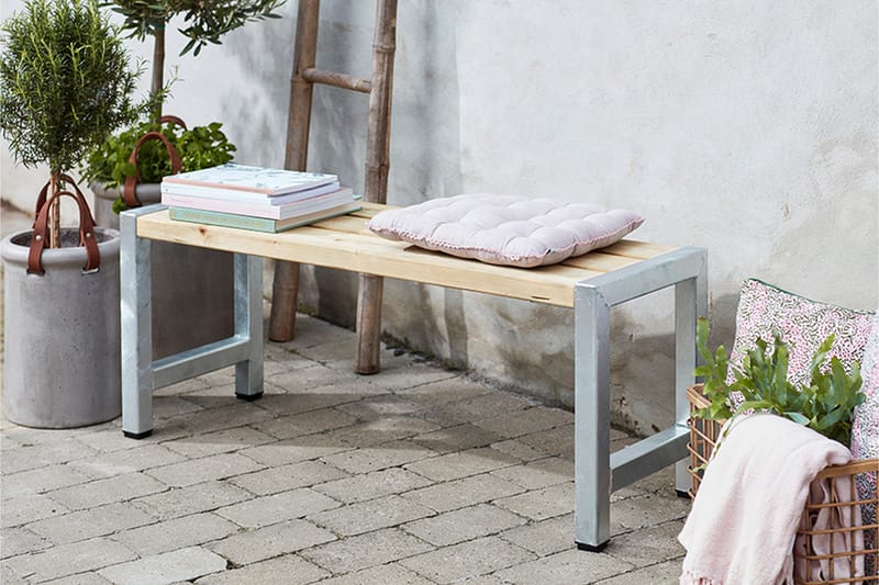 PLUS Cafébenk 127 cm Trykkimpregnert - Hagemøbler - Utesofa - Benker