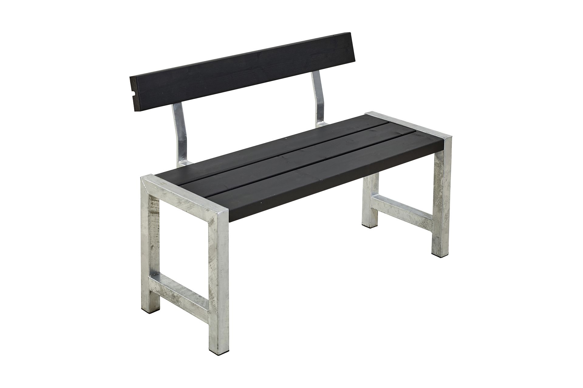 PLUS Cafébenk med Ryggstøtte 127 cm - Hagemøbler - Utesofa - Benker