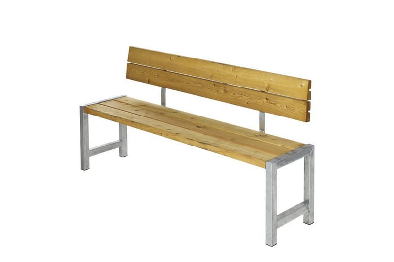 PLUS Plankebenk med Planker og Ryggstøtte - Hagemøbler - Utesofa - Benker