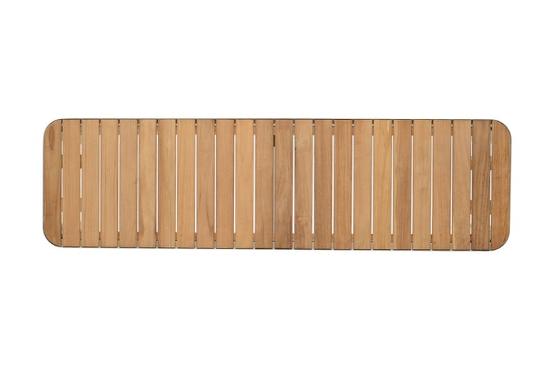 Portals Utebenk 143 cm - Hvit/Tre - Hagemøbler - Utesofa - Benker