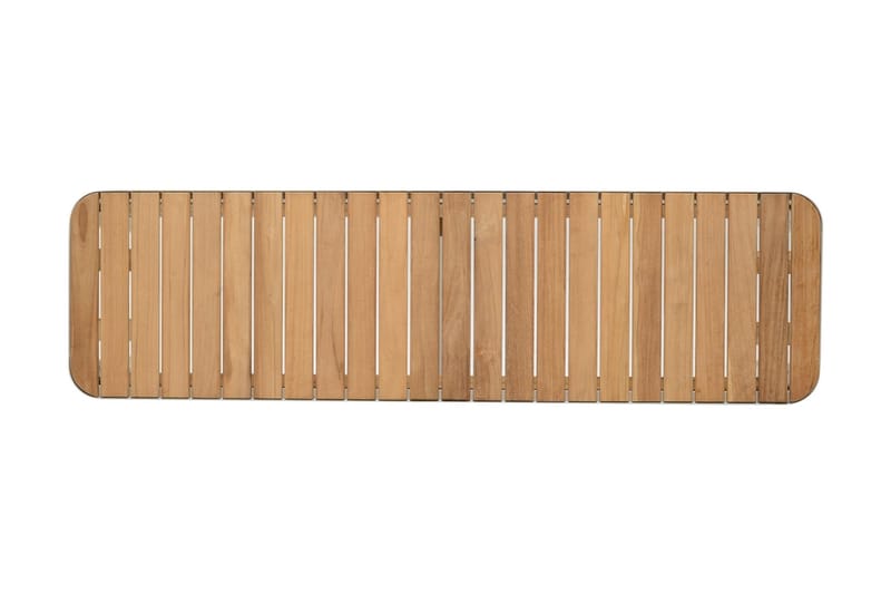 Portals Utebenk 143 cm - Hvit/Tre - Hagemøbler - Utesofa - Benker