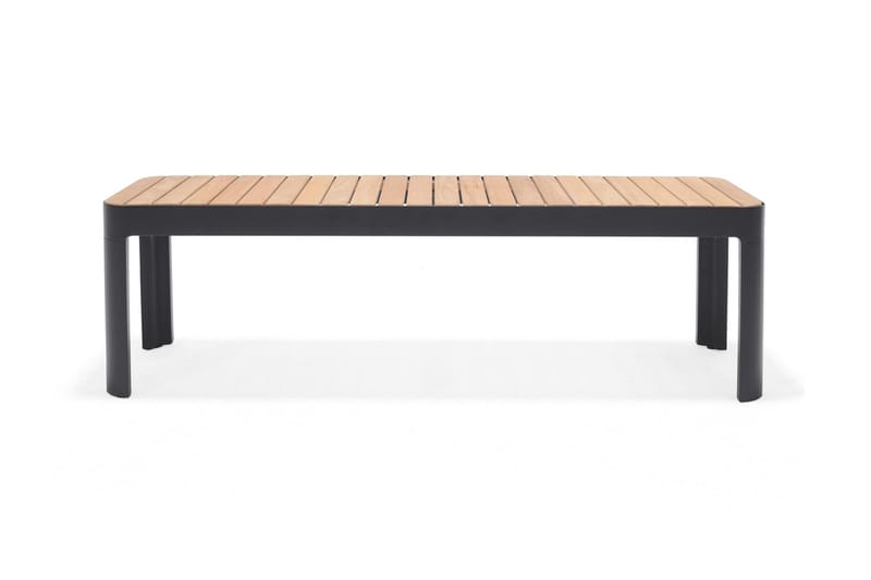 Portals Utebenk 143 cm, Svart/Tre