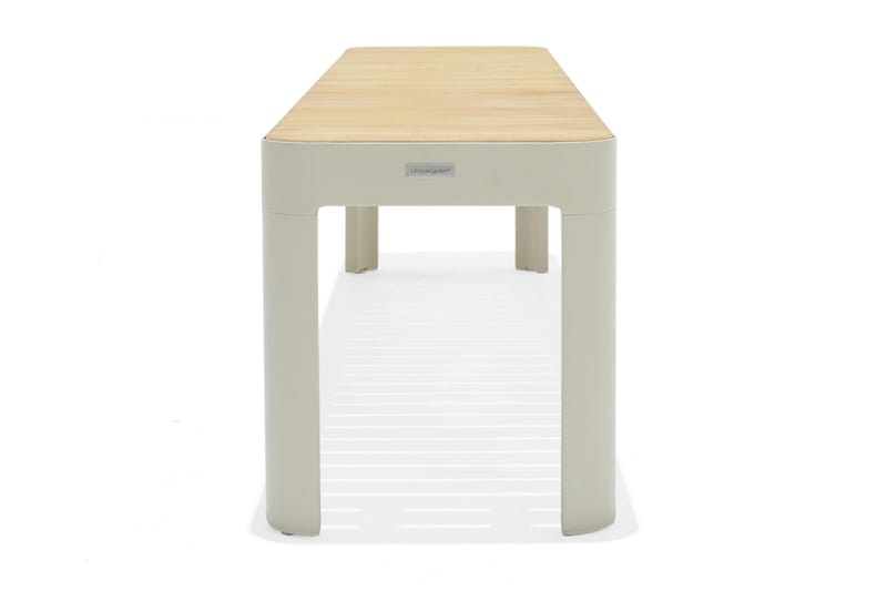 Portals Utebenk 182 cm - Hvit/Tre - Hagemøbler - Utesofa - Benker