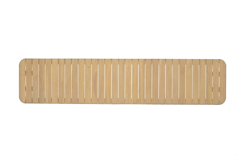 Portals Utebenk 182 cm - Hvit/Tre - Hagemøbler - Utesofa - Benker