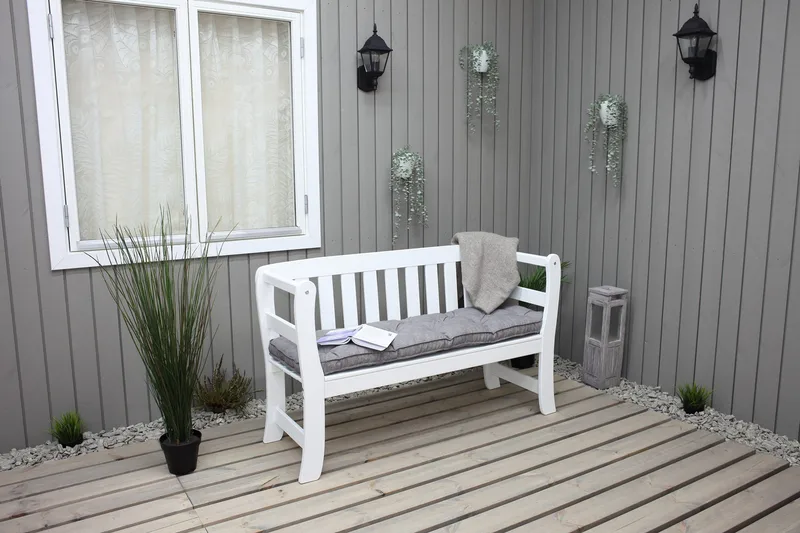 Rosenberg Sofa - Hvit - Hagemøbler - Utesofa - Benker
