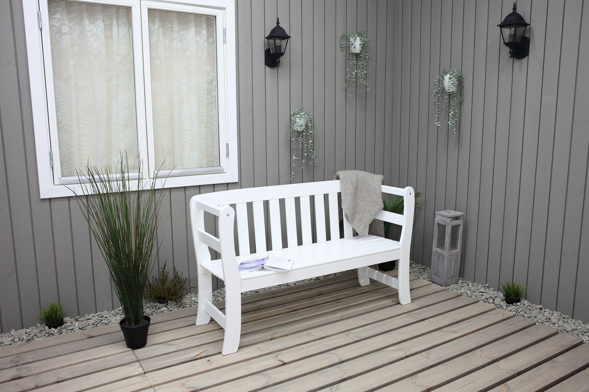 Rosenberg Sofa - Hvit - Hagemøbler - Utesofa - Benker