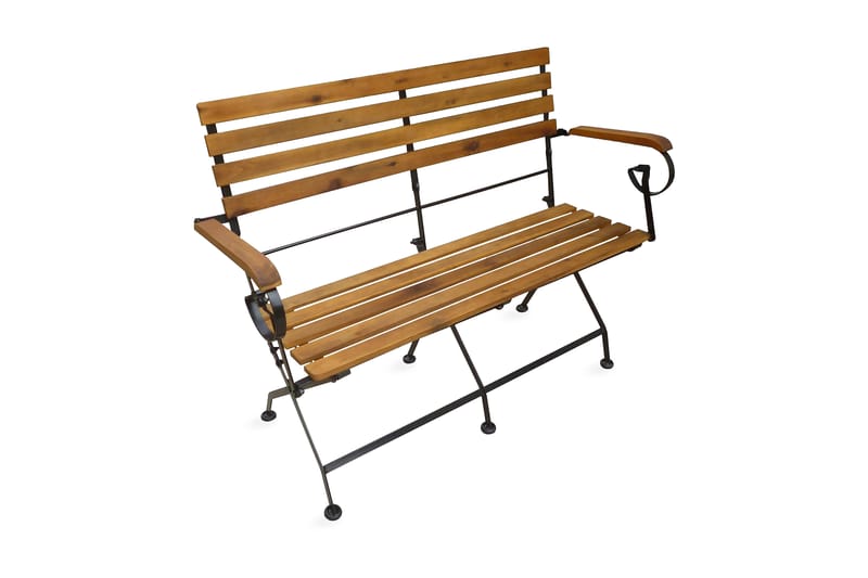 Sammenleggbar hagebenk 112 cm heltre akasie - Akasie - Hagemøbler - Utesofa - Benker