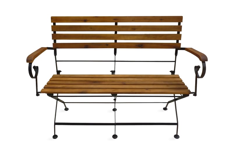 Sammenleggbar hagebenk 112 cm heltre akasie - Akasie - Hagemøbler - Utesofa - Benker