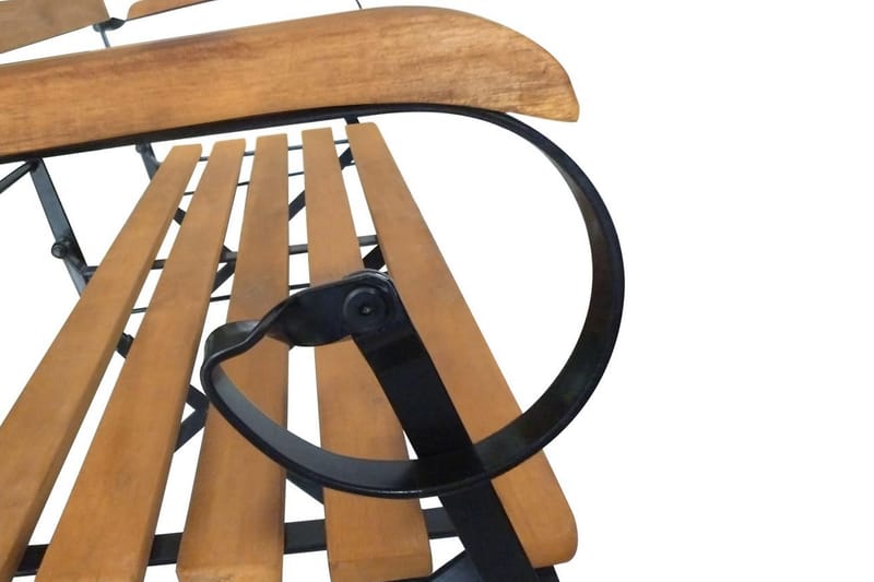 Sammenleggbar hagebenk 112 cm heltre akasie - Akasie - Hagemøbler - Utesofa - Benker
