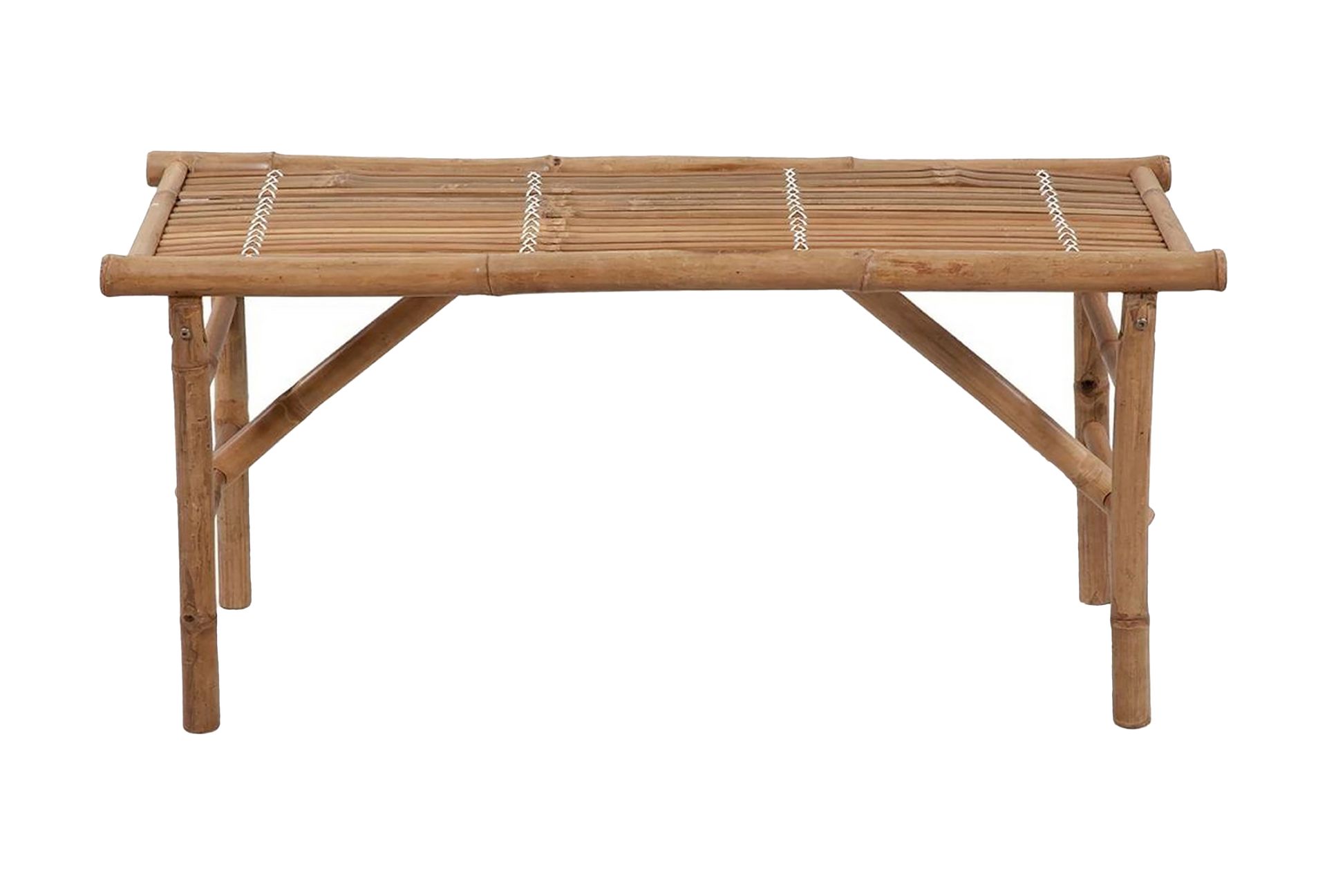 Sammenleggbar hagebenk 118 cm bambus - Bambus - Hagemøbler - Utesofa - Benker