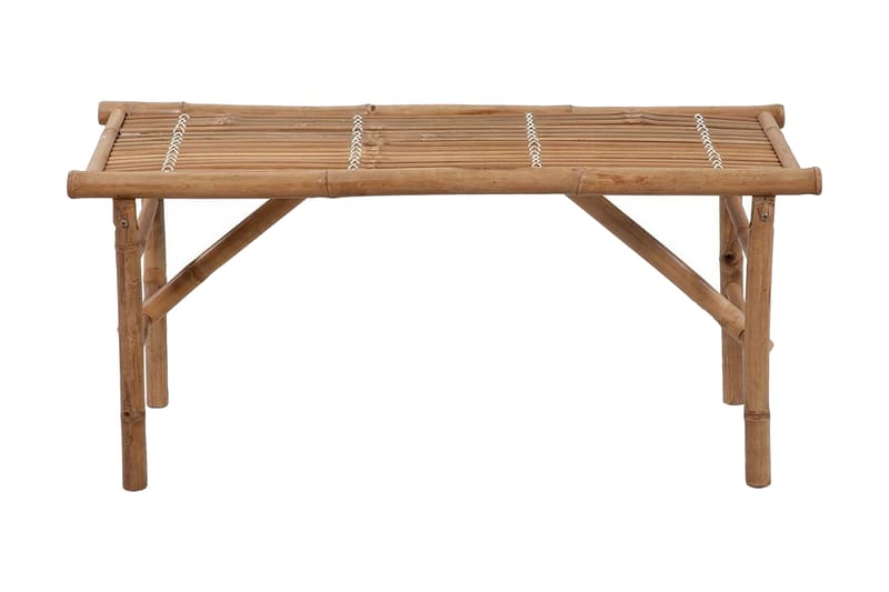 Sammenleggbar hagebenk 118 cm bambus - Bambus - Hagemøbler - Utesofa - Benker