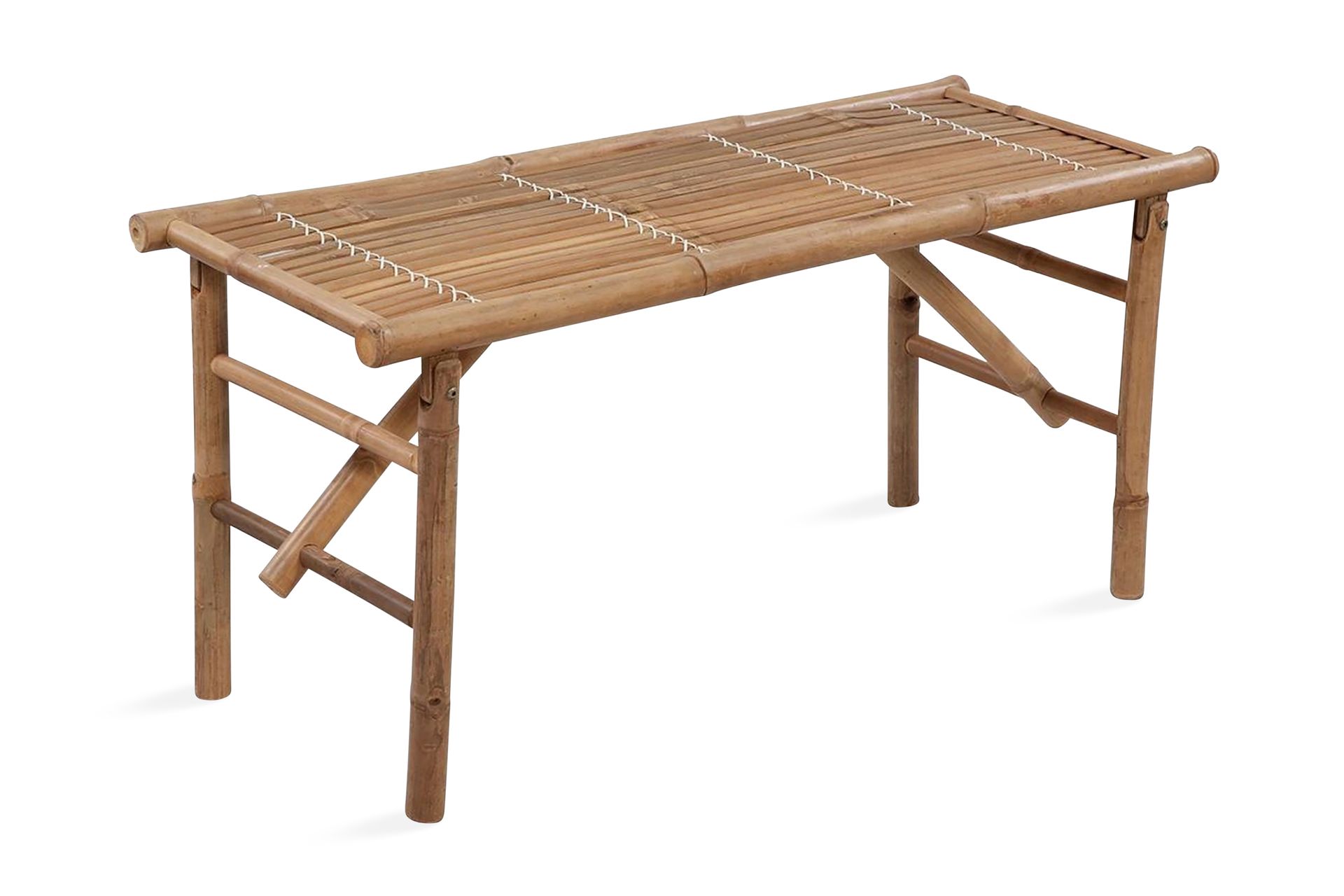 Sammenleggbar hagebenk 118 cm bambus - Bambus - Hagemøbler - Utesofa - Benker