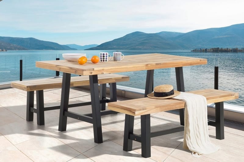 Scania Hagebenk 140 cm - Tre / Natur - Hagemøbler - Utesofa - Benker