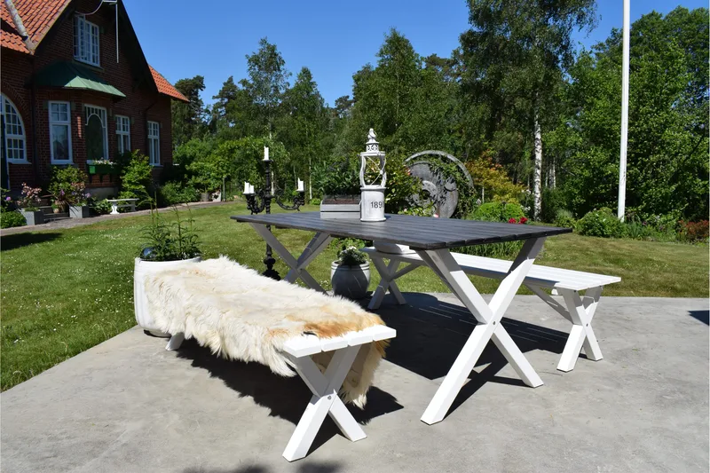 Scottsdale Sittebenk 180 cm - Hvit - Hagemøbler - Utesofa - Benker