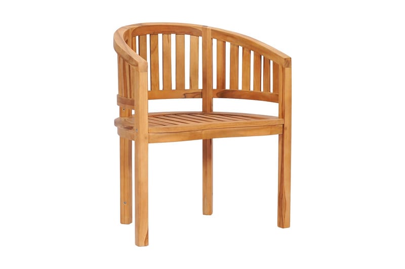Stol bananformet heltre teak - Hagemøbler - Utesofa - Benker
