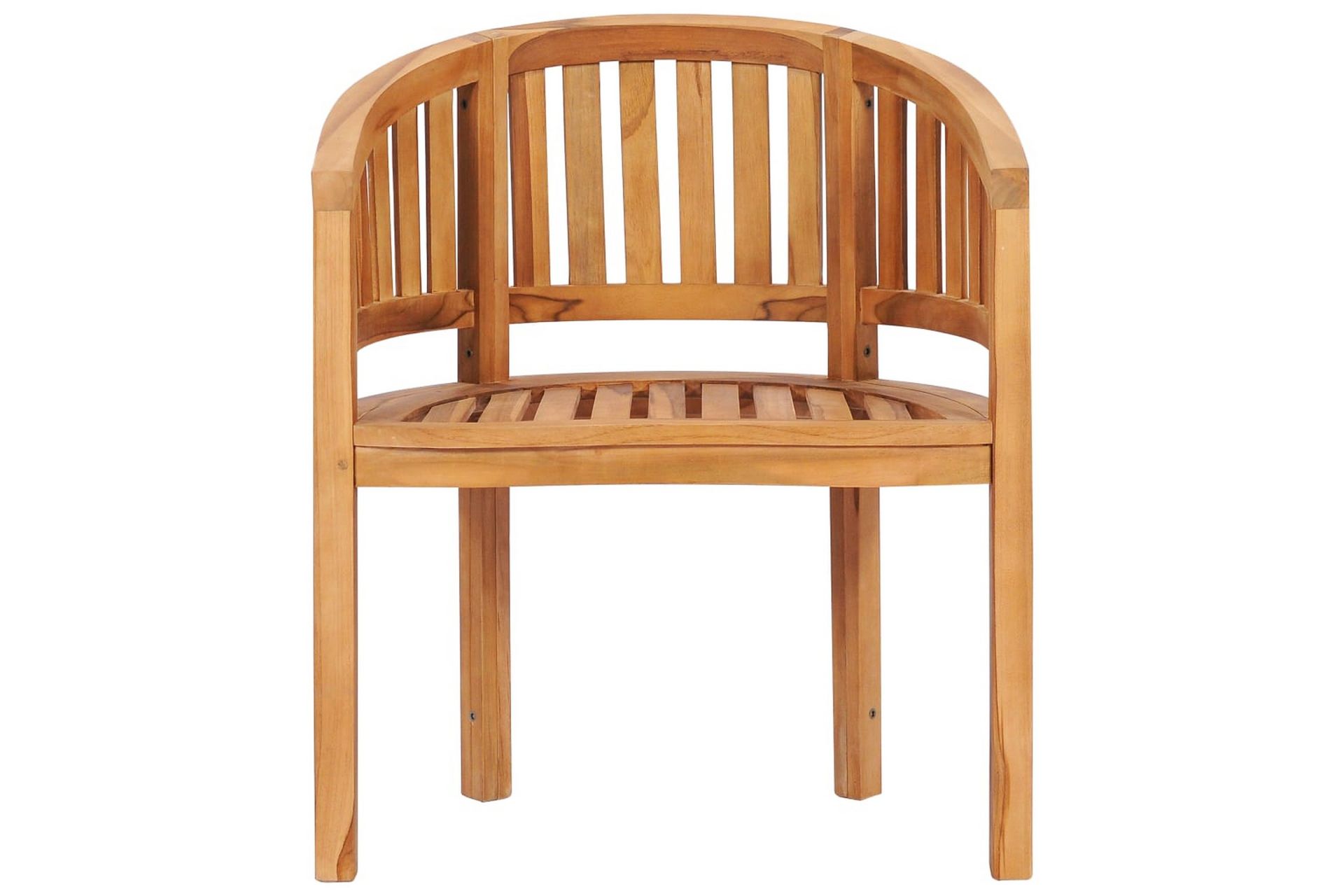 Stol bananformet heltre teak - Hagemøbler - Utesofa - Benker