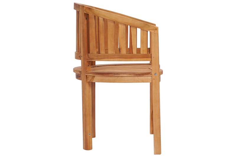 Stol bananformet heltre teak - Hagemøbler - Utesofa - Benker