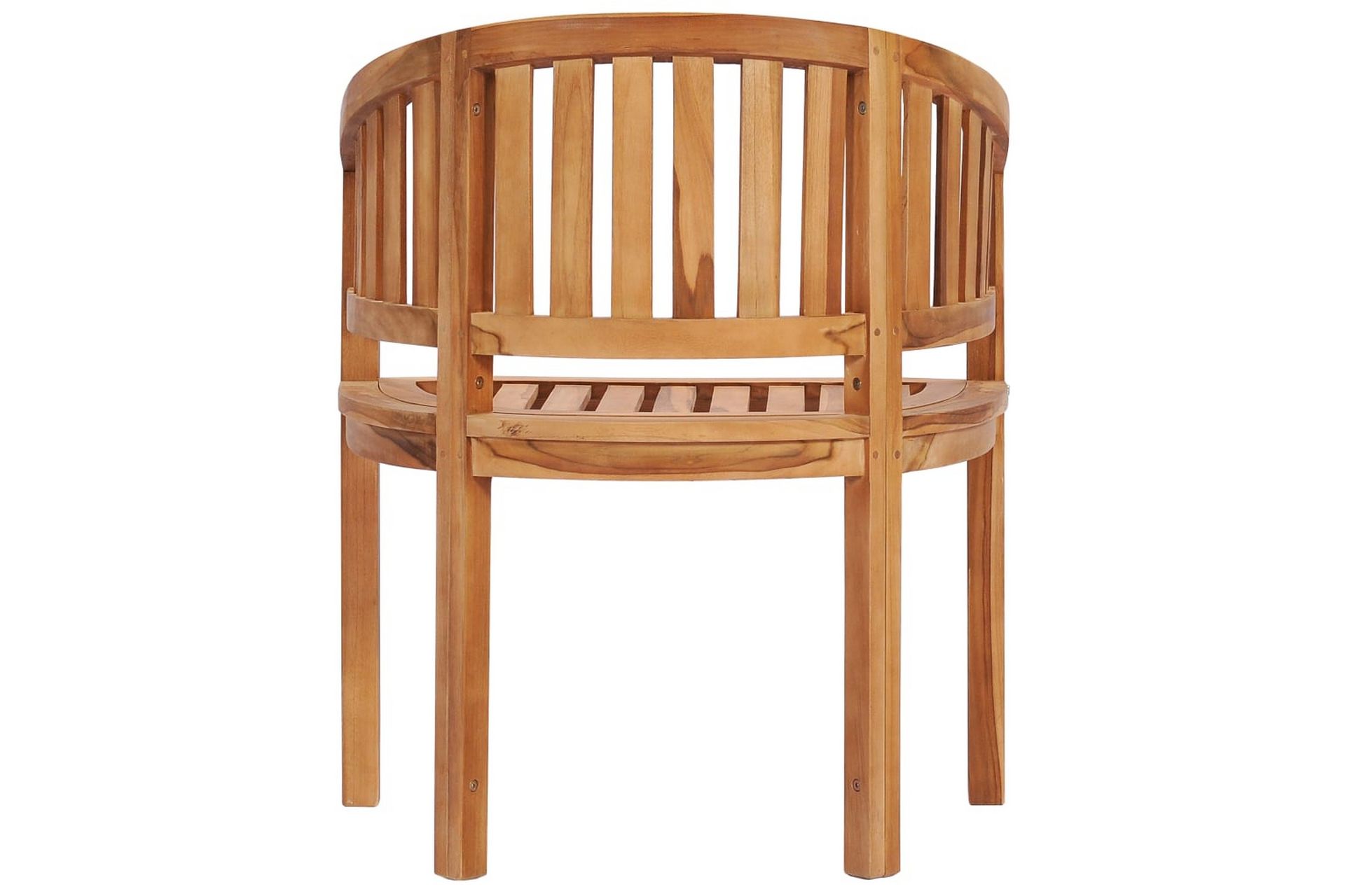 Stol bananformet heltre teak - Hagemøbler - Utesofa - Benker