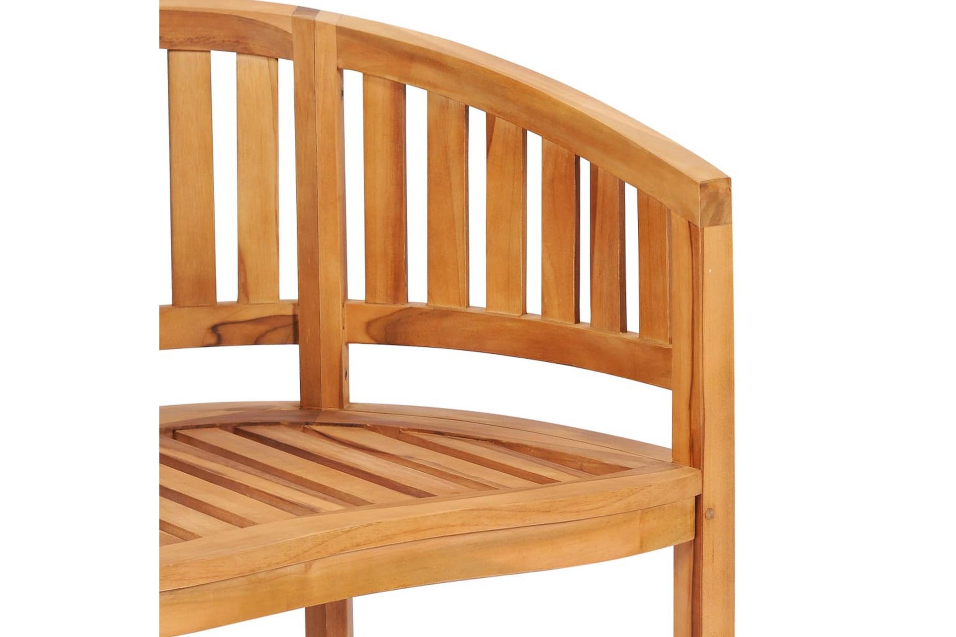 Stol bananformet heltre teak - Hagemøbler - Utesofa - Benker