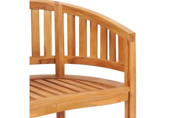 Stol bananformet heltre teak - Hagemøbler - Utesofa - Benker