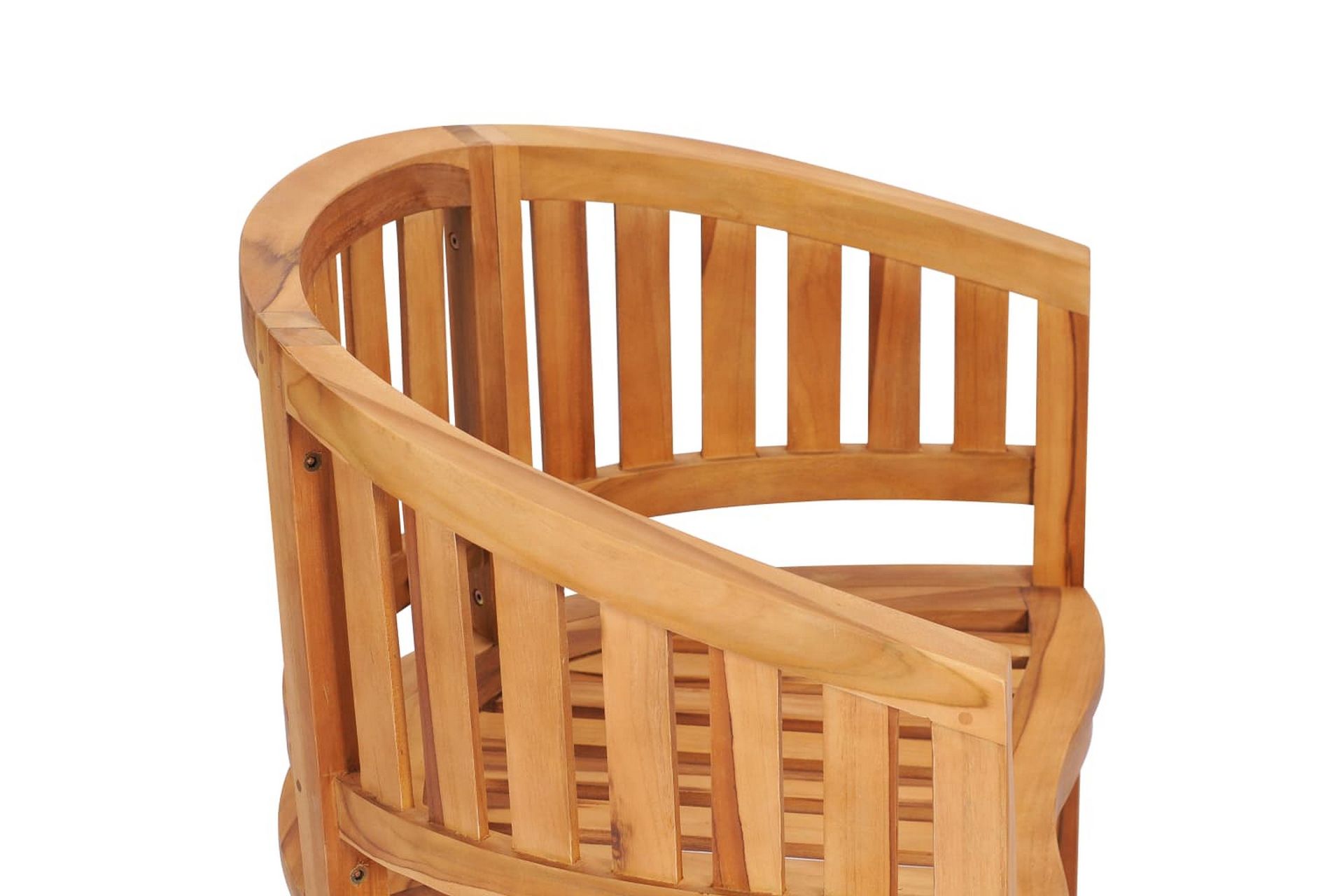 Stol bananformet heltre teak - Hagemøbler - Utesofa - Benker
