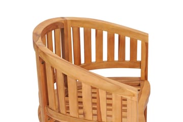 Stol bananformet heltre teak - Hagemøbler - Utesofa - Benker