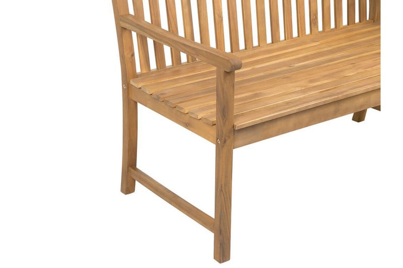 Sutko Hagebenk 160 cm - Natur/Blå/Akacia - Hagemøbler - Utesofa - Benker