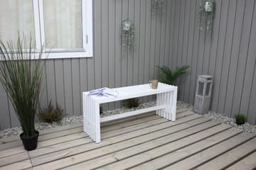 Ulrey Benk - Hvit - Hagemøbler - Utesofa - Benker