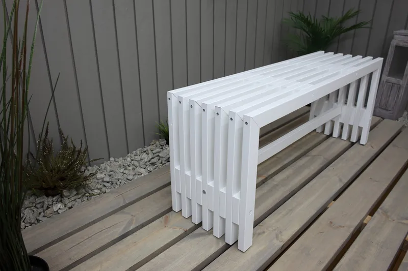 Ulrey Benk - Hvit - Hagemøbler - Utesofa - Benker