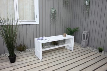 Ulrey Benk - Hvit - Hagemøbler - Utesofa - Benker