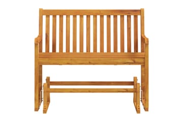 Utendørs huskebenk 110 cm heltre akasie - Brun - Hagemøbler - Utesofa - Benker
