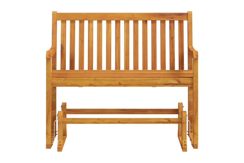 Utendørs huskebenk 110 cm heltre akasie - Brun - Hagemøbler - Utesofa - Benker