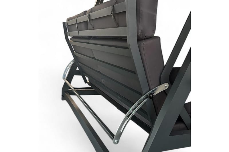 Berriaren Utendørs Hengende Sofa 3 Seter - Natur/Antrasitt - Hagemøbler - Utesofa - Hengesofa
