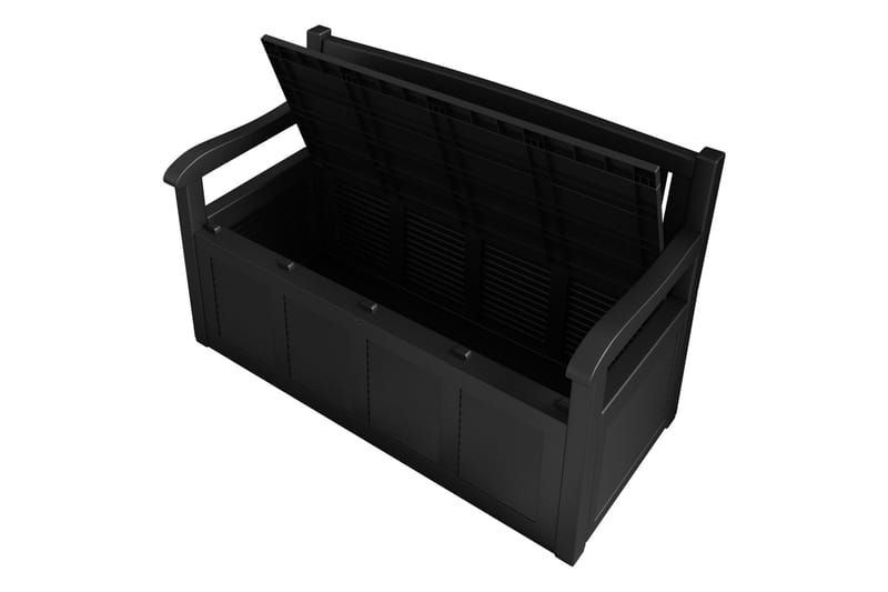 Cliffwyn Utendørsbenk med oppbevaring - Grå - Hagemøbler - Utesofa - Benker