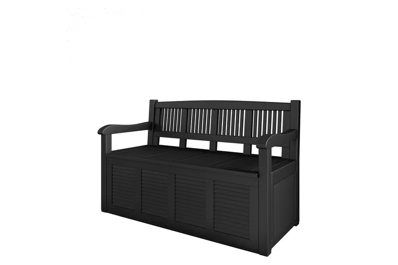 Cliffwyn Utendørsbenk med oppbevaring, Grå